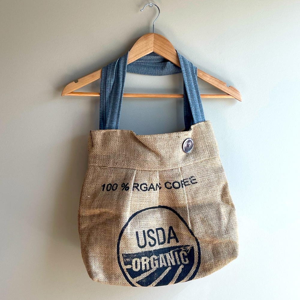 NWOT Burlap Coffee Bag